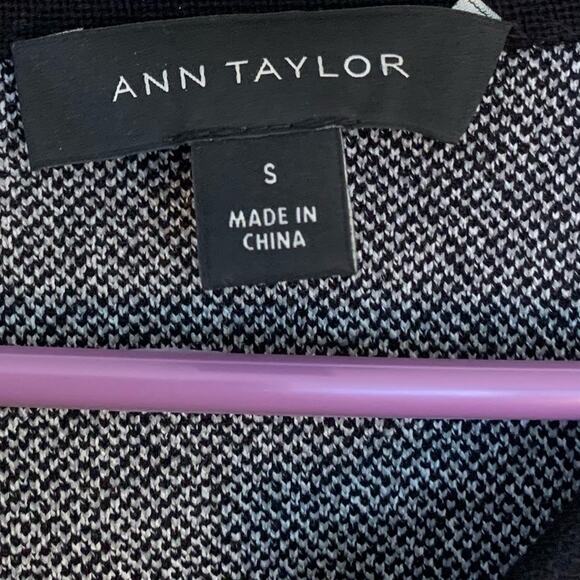 Ann Taylor Womens Longline Color Block Cardigan Size Small Lagenlook Open Front - Picture 3 of 9